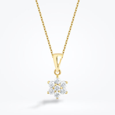 0.97 Karat Pırlanta Çiçek Set - 2