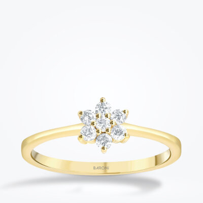 0.97 Karat Pırlanta Çiçek Set - 4