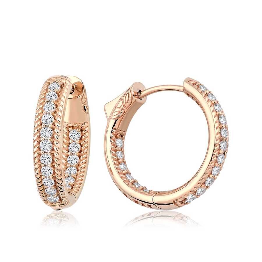 0.98 Karat Pırlanta Halka Küpe - Baroni Diamond