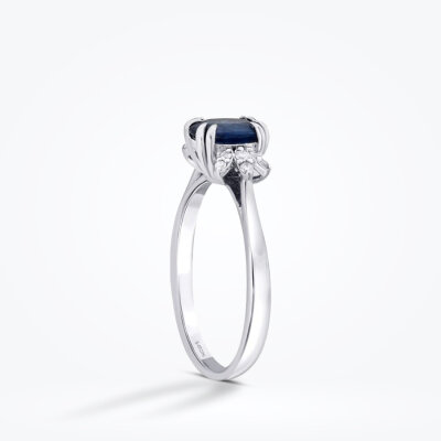 0.98 Karat Pırlanta Safir Yüzük - Baroni Diamond (1)