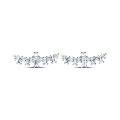 0.99 Karat Pırlanta Baget Küpe - Baroni Diamond (1)