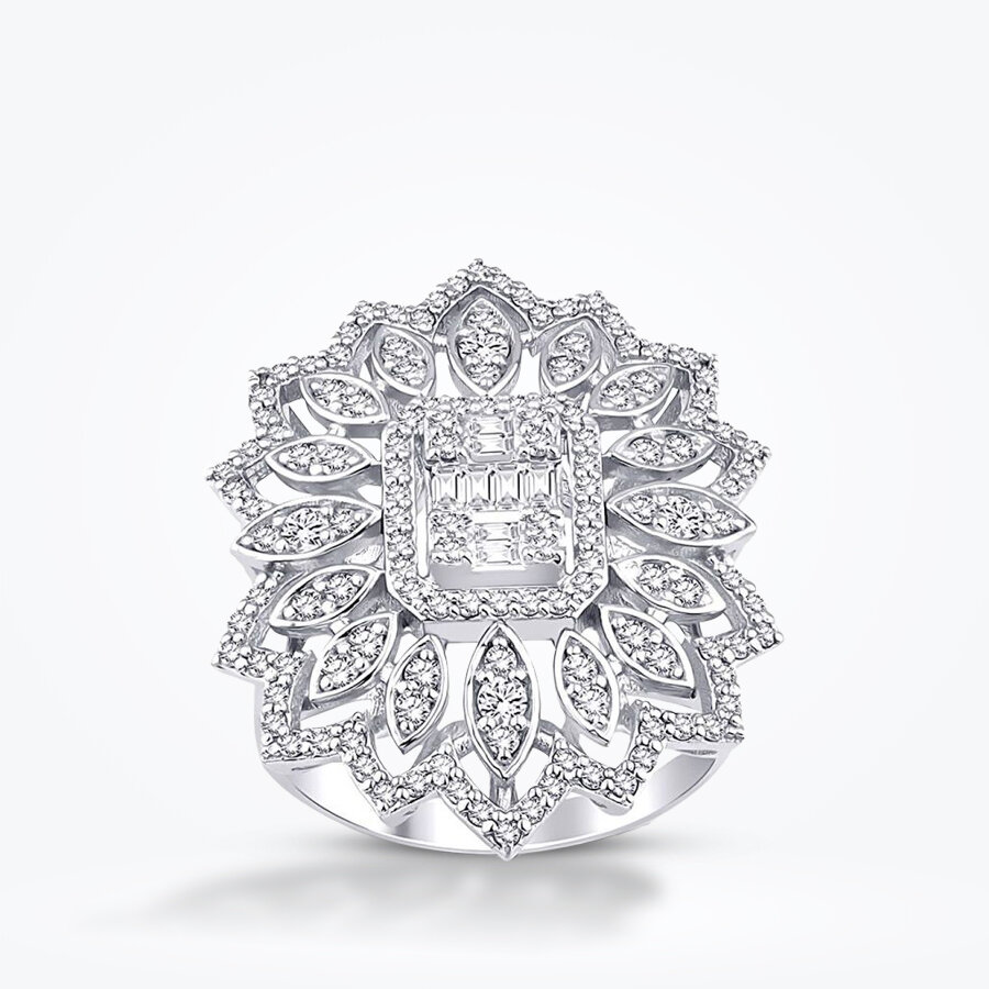 0.99 Karat Pırlanta Baget Yüzük - Baroni Diamond