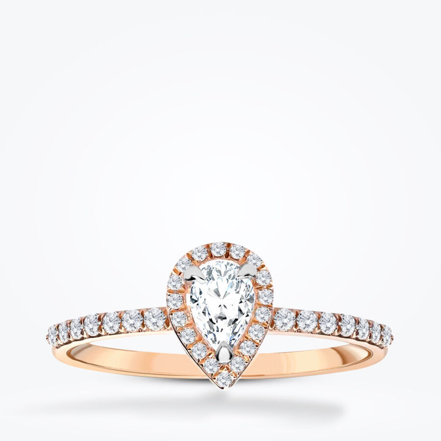 0.99 Karat Pırlanta Damla Tektaş Yüzük - Baroni Diamond