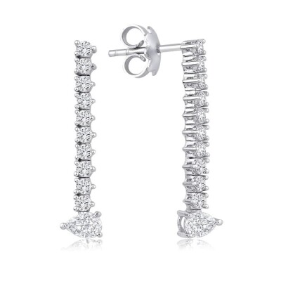 0.99 Karat Pırlanta Küpe 