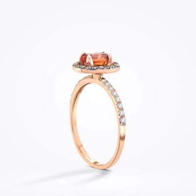 0.99 Karat Pırlanta Renkli Taşlı Yüzük - Baroni Diamond (1)
