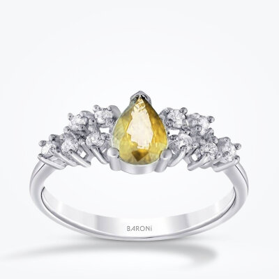 1.25 Karat Pırlanta Fancy Yüzük - 1