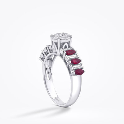 1.34 Karat Pırlanta Yakut Yüzük - Baroni Diamond (1)