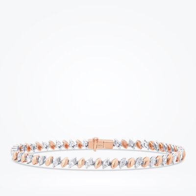 1.54 Karat Pırlanta Markiz Taşlı Bileklik - 1