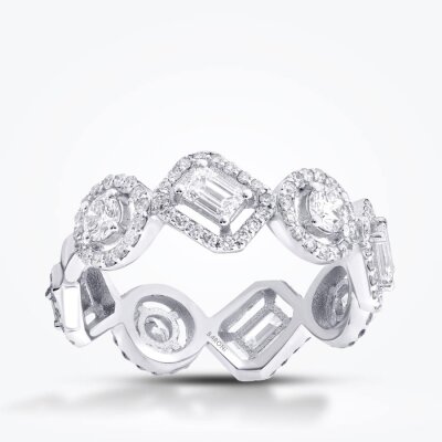 1.54 Karat Pırlanta Trend Tamtur Yüzük - 1