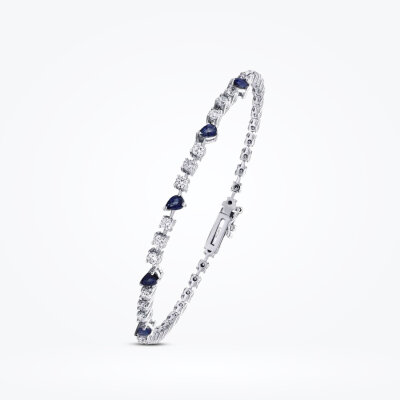 1.66 Karat Pırlantalı Safir Bileklik - Baroni Diamond (1)