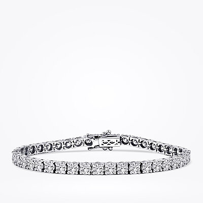 10.00 Karat Pırlanta Su Yolu Bileklik - 1
