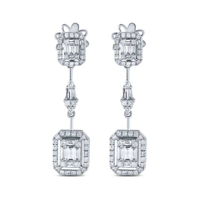 1.00 Karat Pırlanta Baget Küpe - Baroni Diamond (1)