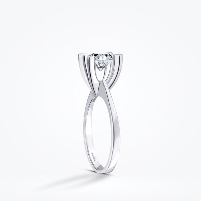 1.00 Karat Pırlanta Tektaş Yüzük - 2