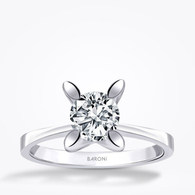 1.00 Karat Pırlanta Tektaş Yüzük - 1