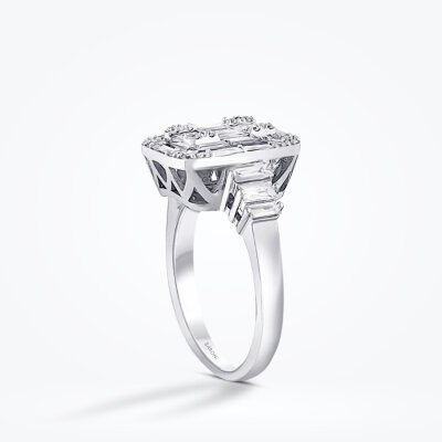 1.01 Karat Pırlanta Baget Yüzük - Baroni Diamond (1)