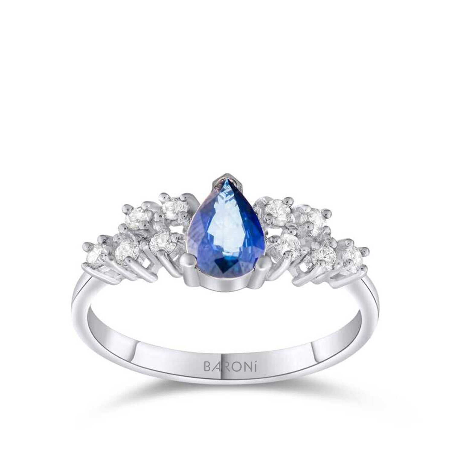 1.01 Karat Pırlanta Safir Yüzük - Baroni Diamond