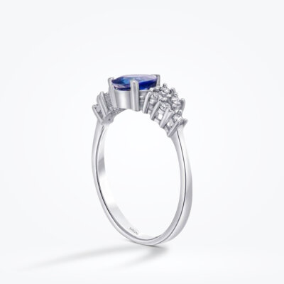 1.01 Karat Pırlanta Safir Yüzük - Baroni Diamond (1)