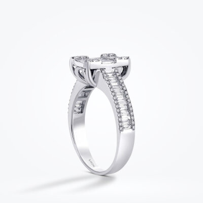 1.03 Karat Pırlanta Baget Yüzük - Baroni Diamond (1)