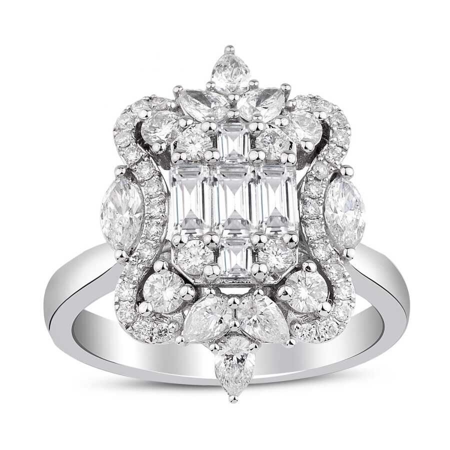 1.03 Karat Pırlanta Baget Yüzük - Baroni Diamond