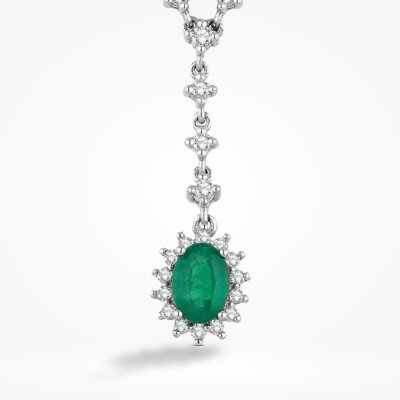 1.03 Karat Pırlanta Zümrüt Gerdanlık - Baroni Diamond (1)