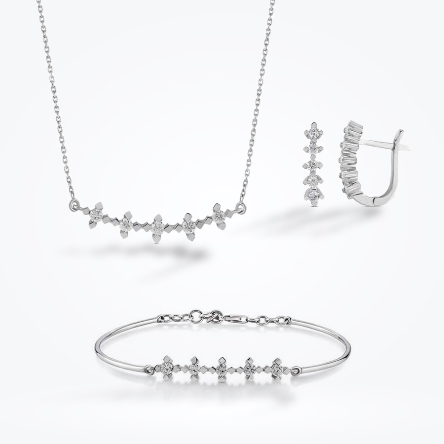 1.04 Karat Pırlanta Beştaş Set - Baroni Diamond