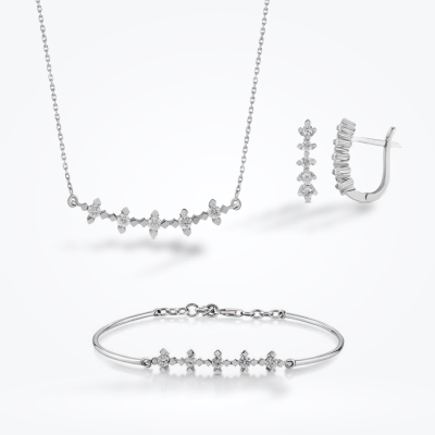 1.04 Karat Pırlanta Beştaş Set 