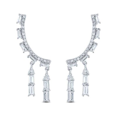 1.06 Karat Pırlanta Trend Baget Küpe - Baroni Diamond (1)