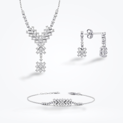 1.09 Karat Pırlanta Baget Set 