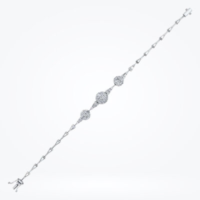 1.12 Karat Pırlanta Baget Bileklik - 1