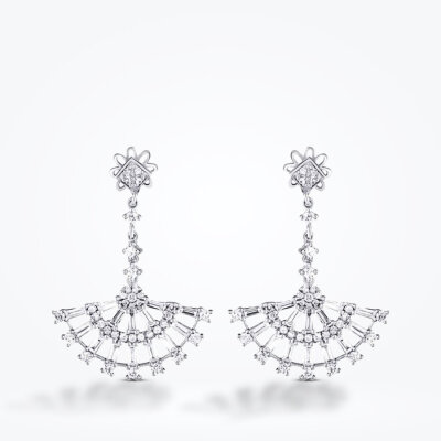 1.12 Karat Pırlanta Baget Küpe - Baroni Diamond (1)