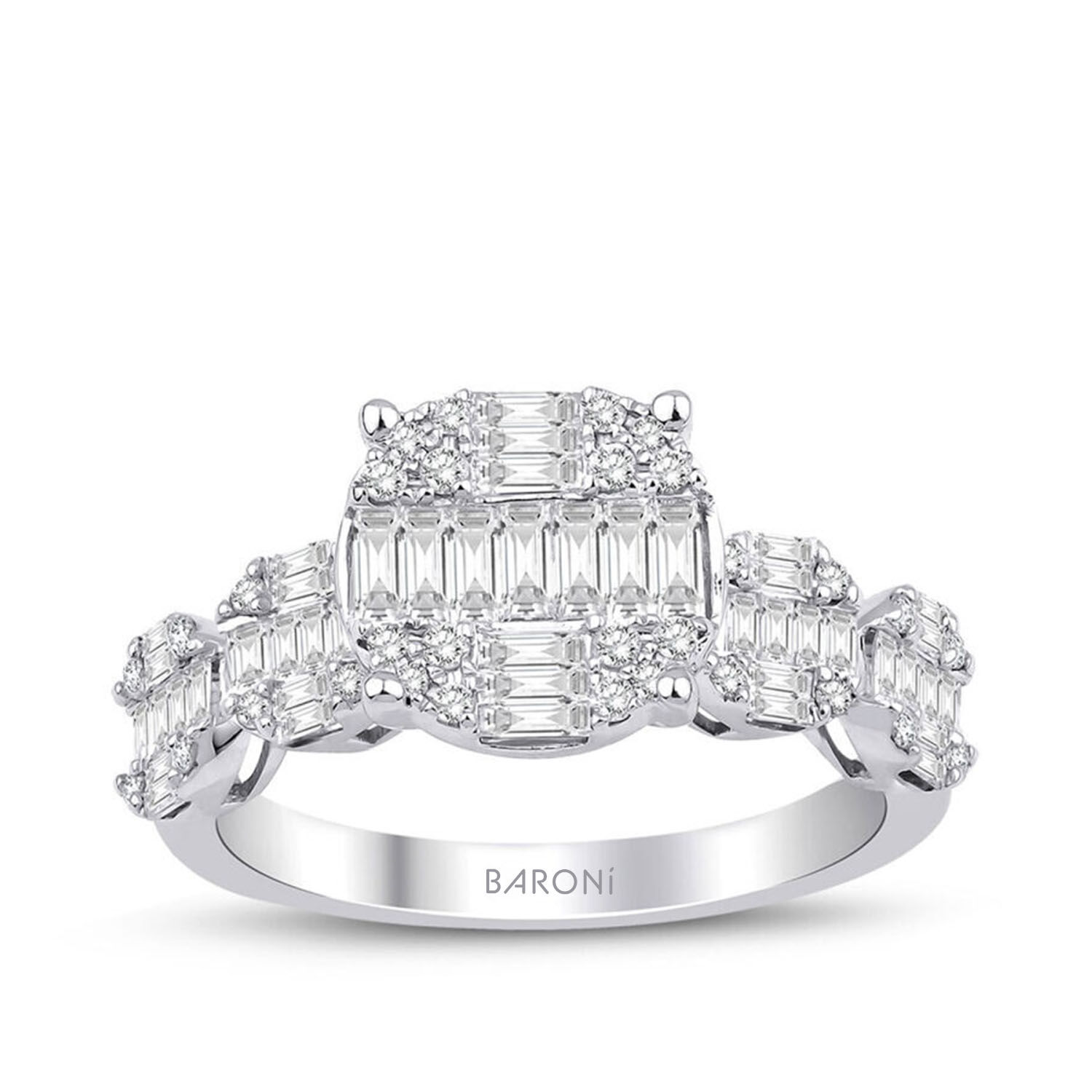 1.14 Karat Pırlanta Baget Yüzük - Baroni Diamond