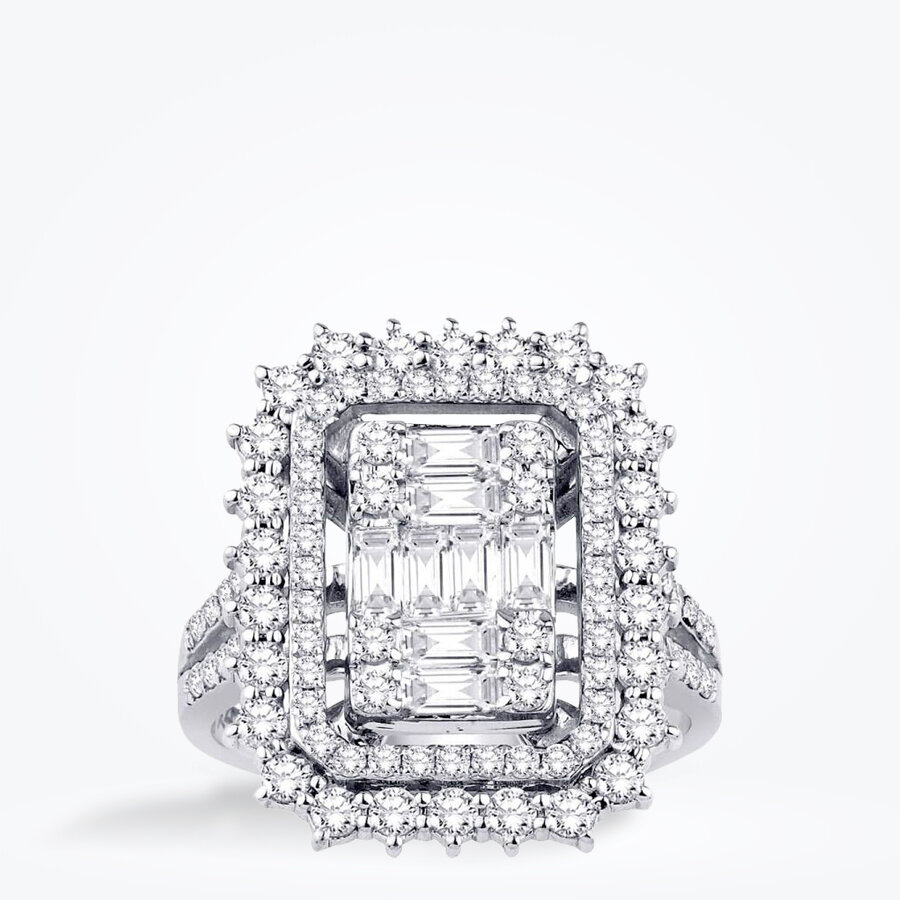 1.14 Karat Pırlanta Baget Yüzük - Baroni Diamond