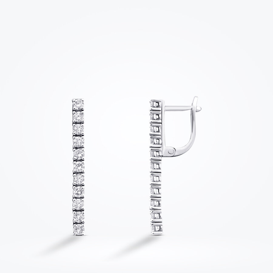 1.14 Karat Pırlanta Su Yolu Küpe - Baroni Diamond