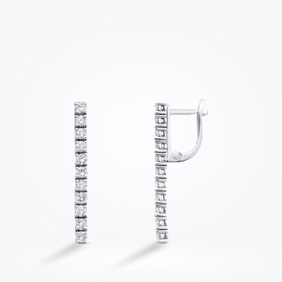 1.14 Karat Pırlanta Su Yolu Küpe - Baroni Diamond