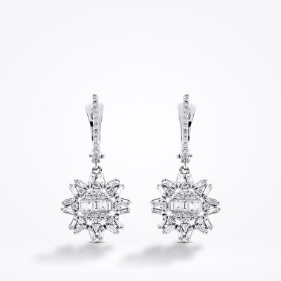 1.15 Karat Pırlanta Baget Küpe - Baroni Diamond (1)