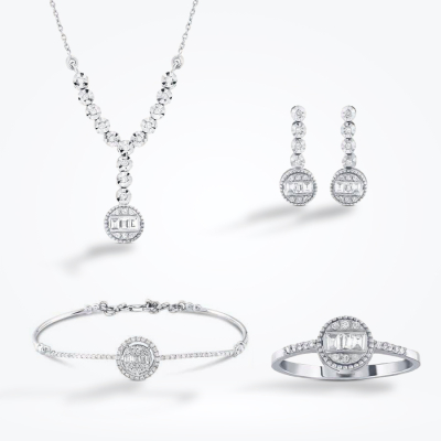 1.15 Karat Pırlanta Baget Set 