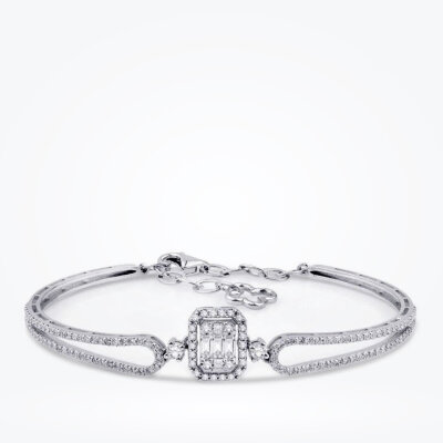 1.16 Karat Pırlanta Baget Kelepçe - 1