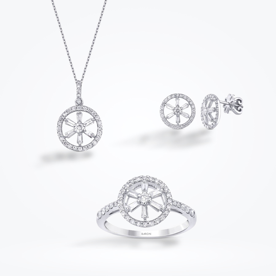 1.16 Karat Pırlanta Baget Set - Baroni Diamond