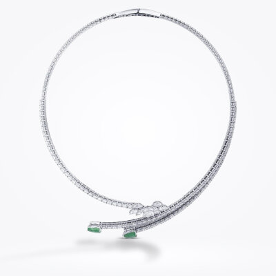 11.65 Karat Pırlanta Zümrüt Gerdanlık - 1