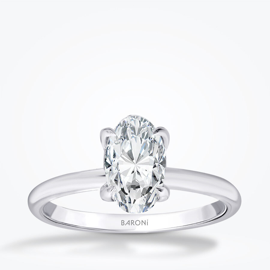 1.17 Karat Pırlanta Oval Tektaş Yüzük - Baroni Diamond