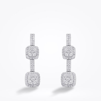 1.21 Karat Pırlanta Trend Küpe - 2