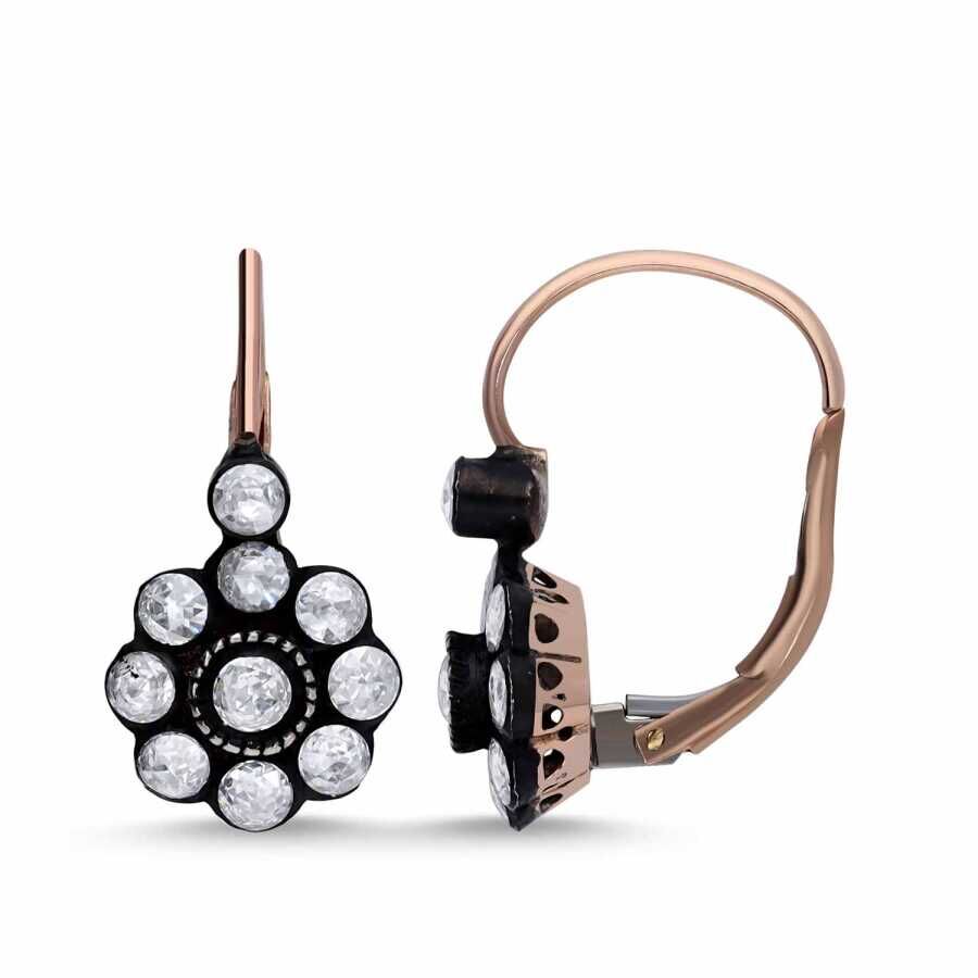 1.22 Karat Elmas Gül Küpe - Baroni Diamond