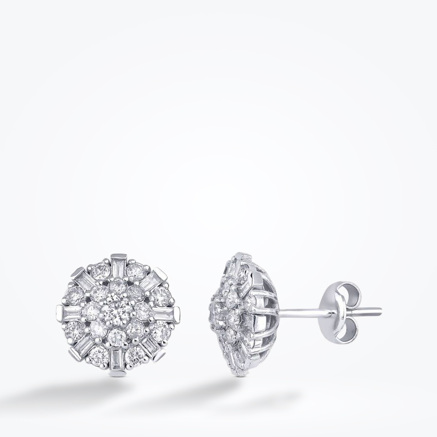 1.28 Karat Pırlanta Baget Küpe - Baroni Diamond