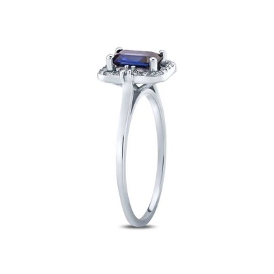 1.29 Karat Pırlanta Safir Yüzük - Baroni Diamond (1)