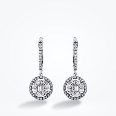 1.32 Karat Pırlanta Baget Küpe - Baroni Diamond (1)