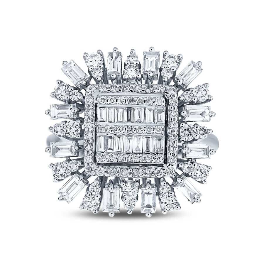 1.32 Karat Pırlanta Baget Yüzük - Baroni Diamond