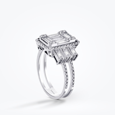 1.40 Karat Pırlanta Baget Yüzük - Baroni Diamond (1)