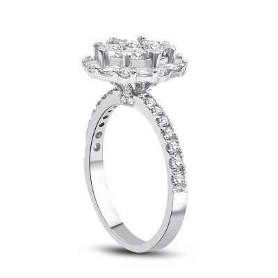 1.32 Karat Pırlanta Baget Yüzük - Baroni Diamond (1)