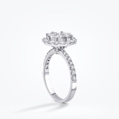 1.32 Karat Pırlanta Baget Yüzük - Baroni Diamond (1)