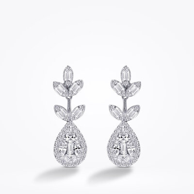 1.34 Karat Pırlanta Baget Küpe - Baroni Diamond (1)